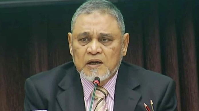 প্রধান নির্বাচন কমিশনার (সিইসি) এ এম এম নাসির উদ্দিন